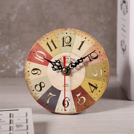 Atyhao Wall Clock Artistic Creative European Style Round Clock Easy to Read Large Numbers Non-Ticking Silent Quartz for Any Room Home Dining Room Kitchen Office School (28)