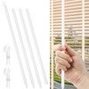 46 Inch Blinds Wand Replacement with Hook, White Plastic Blind