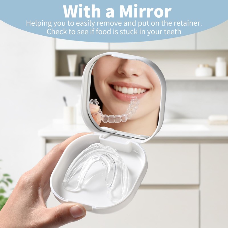 2 Pack Retainer Case, Denture Case Night Guard Mouth Guard