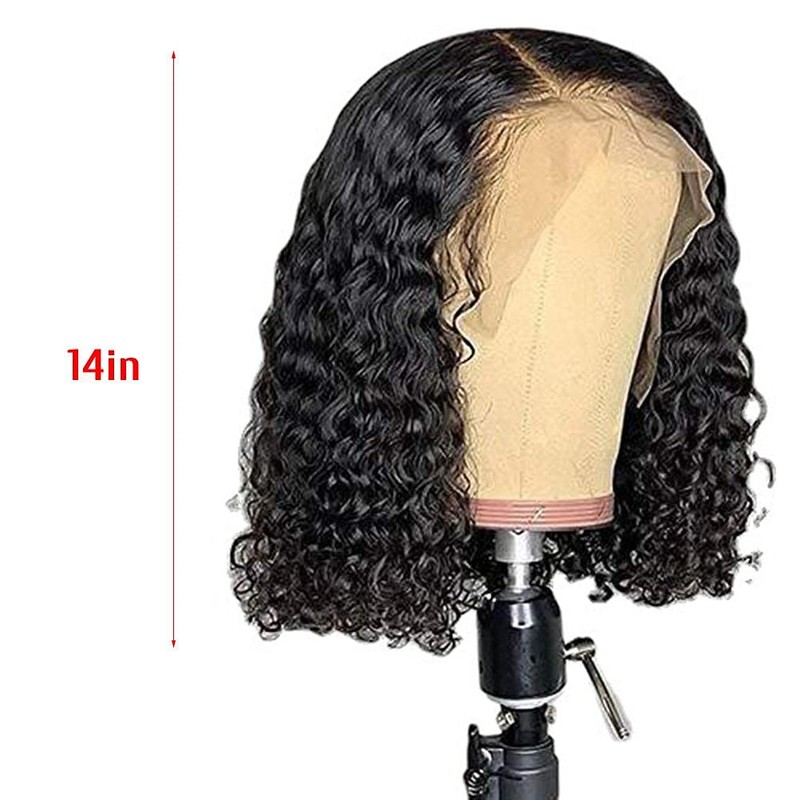 ALIESTFDNO Wigs, Short Bob Wig, deep curl, Rose Net, Glueless