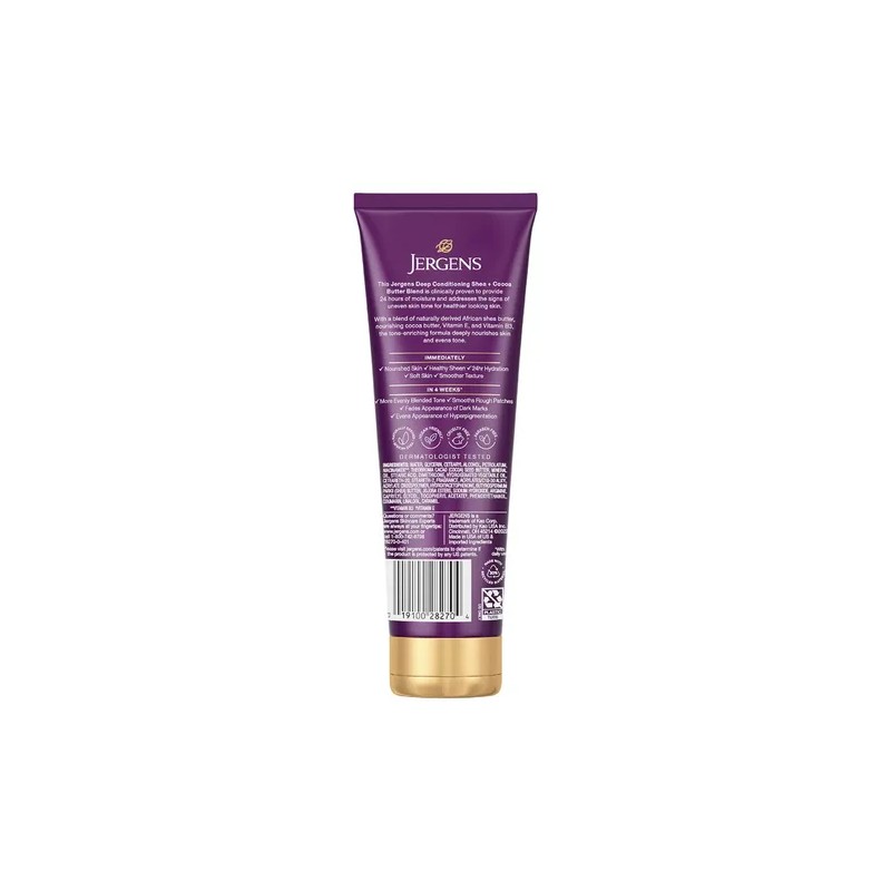 Jergens, Shea Cocoa Manteca Corporal Vitamina B3 Y E,250ml