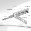 Key Decoder Stainless Steel Master Key Decoder 2-in-1 Master Key