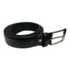 Men's Leather Belt, Black Trouser Belts for Men, 1.25" Wide,