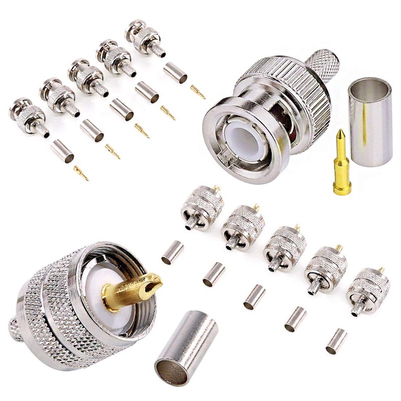 Swpeet 14 Pcs Professional Coaxial Cable Tool Kit with Ratcheting