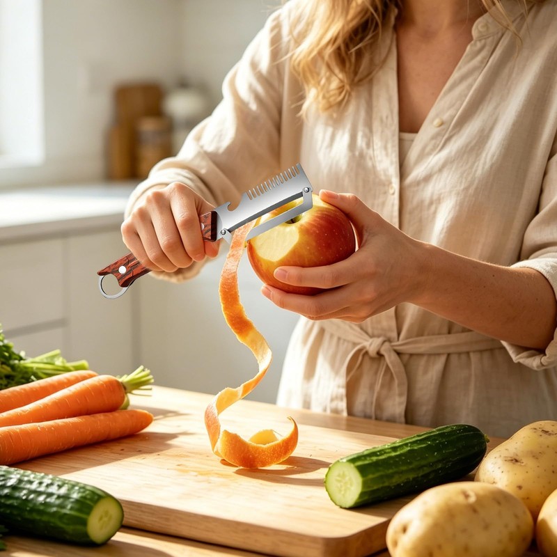 Multifunctional Vegetable Peeler, 2026 New 3-1 Stainless Steel Peeler with