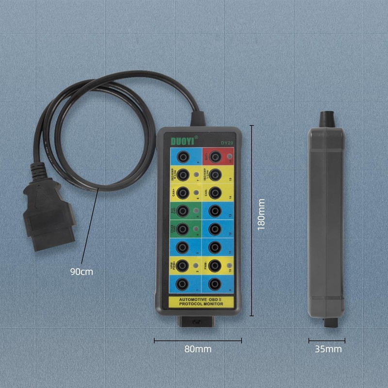 Tiardey OBD Breakout Box OBDII Protocol Detector Car CAN Test