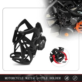 MFGZD Motorcycle Water Bottle Holder Drink Cup Holder for 55-78mm Diameter Bottles,15-33mm Universal Handlebar Bike Cup Holder 360 ° Rotation Fit for Harley ATV Scooter Bike Stroller Wheelchair