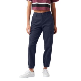 Dickies Women's High Rise Fit Cargo Jogger Pants, Ink Navy, 26