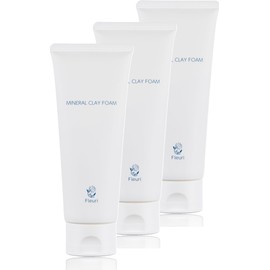 Fleuri Mineral Clay Foam, Facial Cleansing, Foam Cleansing Foam, Pore Prevention (Set of 3)