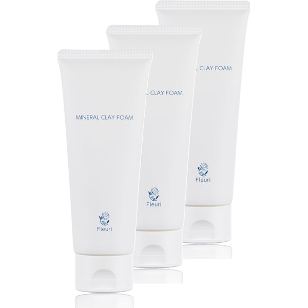 Fleuri Mineral Clay Foam, Facial Cleansing, Foam Cleansing Foam, Pore