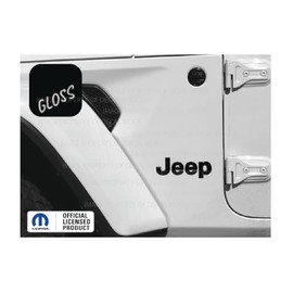 Decal Mods Fender Jeep Fender Flat Overlay Decal Graphic fits Jeep Wrangler JL/JT (2018-2024) (Set of 2) Black Gloss CB | SJ8Z3