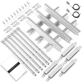 Uniflasy Grill Replacements for Charbroil Performance 6 Burner 463276517 463244819 463274419 463274819 463238218 463276617 Gas Grill,5 Burner 463347519 463347518 Heat Plate Burner Crossover Tube