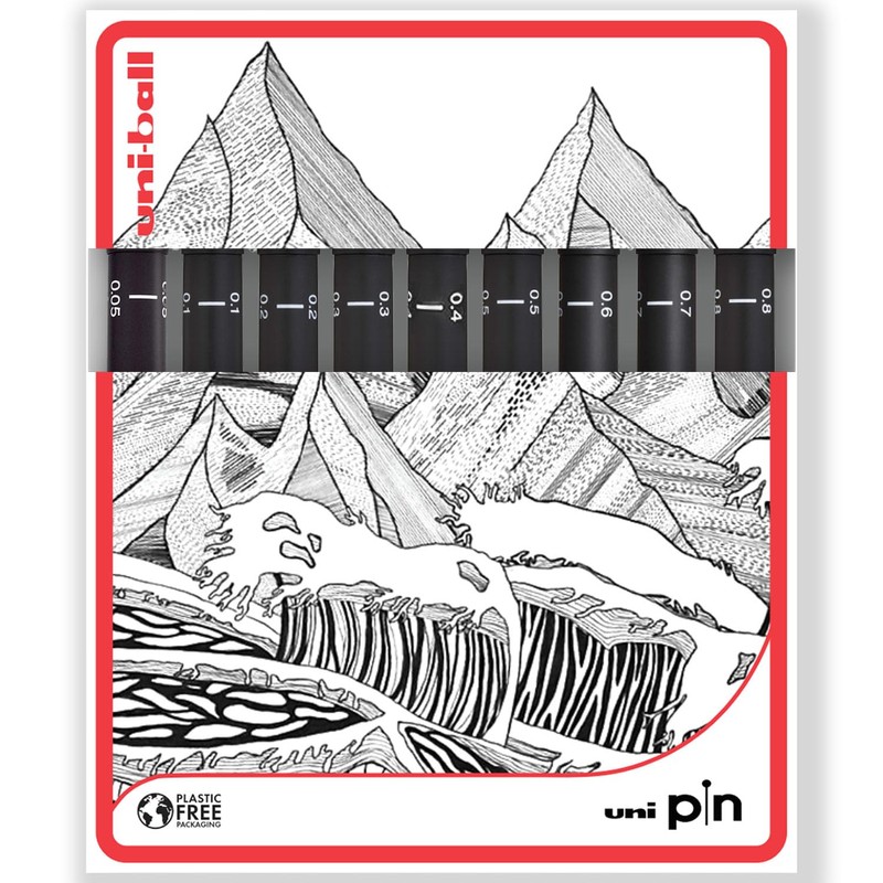 uni-ball PIN Fineliners | Black Fine Tipped Writing Pens |