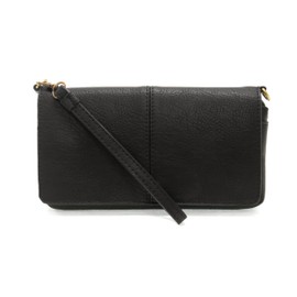 Joy Susan Womens Fashion Purse Everly Organizer Flap Crossbody - Black