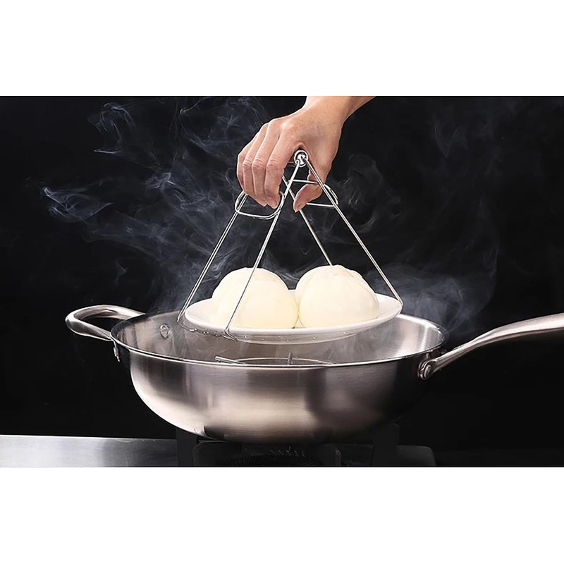 Stainless Steel Hot Plate Bowl Gripper Hot Dish Gripper Clip