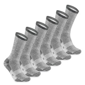 MERIWOOL Merino Wool Lightweight Hiking Socks, 3 Pairs Cushioned & Odor Resistant Outdoor Crew Socks for Men and Women