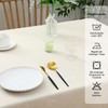 smiry Linen Look Tablecloth Washable Square 140 x 100 cm