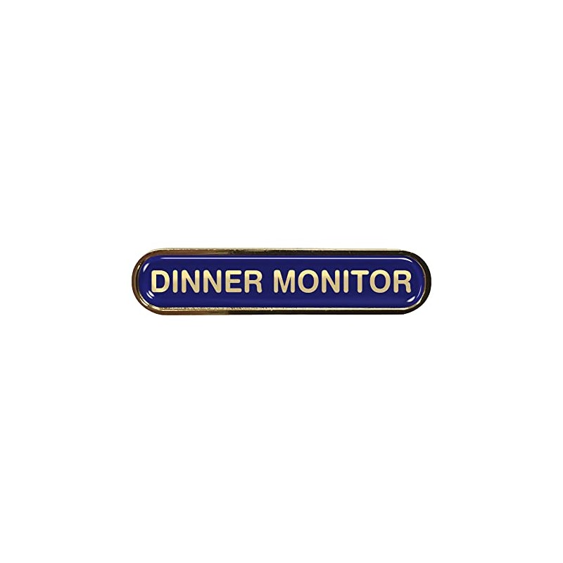 Capricornone Dinner Monitor Blue Gel Domed School Bar Badge