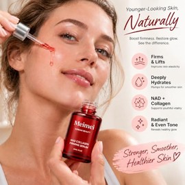 Meimei Firming Serum, Meimei Korean Beauty Nad Firming Serum (Pack of 1) | NAD+ Face & Neck Serum with EGF & Collagen, Wrinkle Appearance, Elasticity 