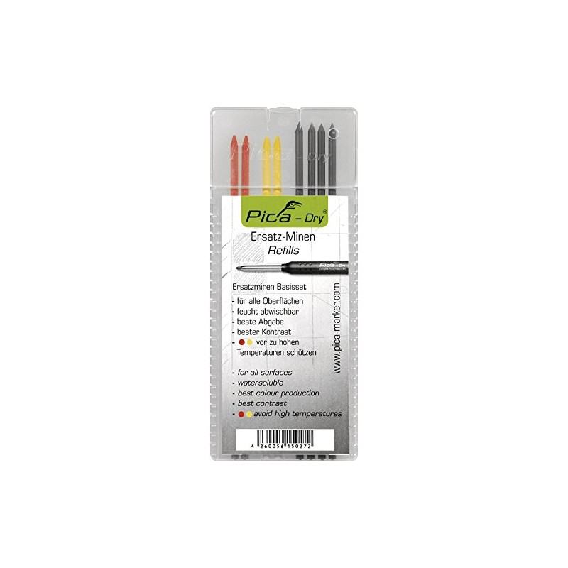 Pica Dry Refill Set - 16 Pieces Deep Hole Marker