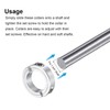 sourcing map Double Split Clamp-On Shaft Collar for 1-3/4" Shaft,