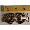 silver lady inc Rose cloak clasp in gold metal clip