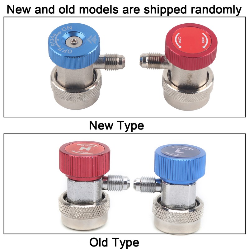 2pcs High Low Quick Coupler for R134A A/C Manifold Gauge