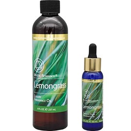Lemongrass 8oz and 2oz Fragrance Oil Set (Two Bottles, one with Dropper)