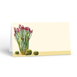 Stonehouse Collection | Ocotillo Cactus Table Tent Cards | Desert Cactus Place Cards | Southwest Name Cards | Place Setting | Desert Southwest Parties, Celebrations | (Ocotillo Cactus)
