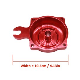 SVKZGFZ CV40 Carburetor Top Cover, for Harley Davidson Sportster 883 1200 Softail Touring Dyna FXR Road King CV 40MM Carb (Red)