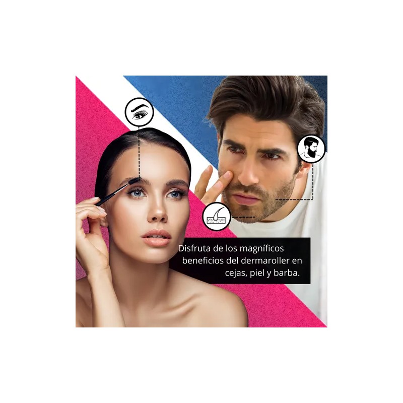 Dermaroller Lynnette Titanio 0.5 mm 540 Agujas Para Rostro