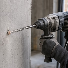 SDS Plus Masonry Drill Bit Set for Concrete, Brick & Stone