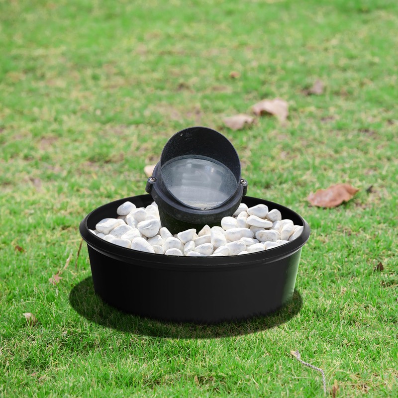 Mizelu 6 Pcs Lawn Light Protector, ABS Landscape Sprinkler and