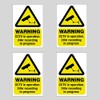 4 x Reverse Window Stickers - CCTV in Operation 24