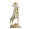 Goddess Artemis Diana Greek Statue Nature Moon Gold Tone Alabaster