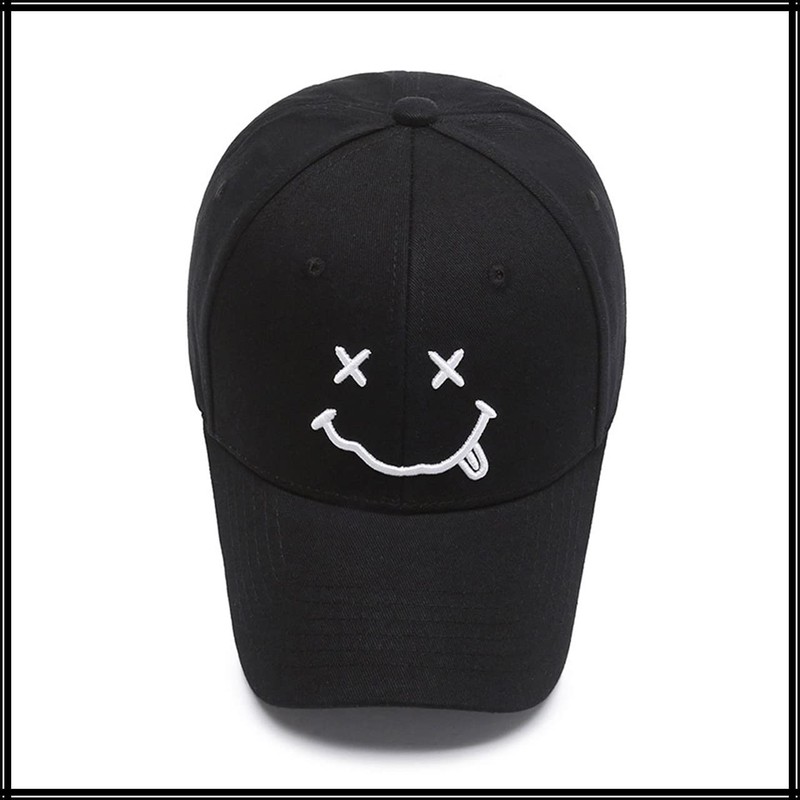 White Fang CA472 Men's Logo Hat, Cap, Smile, Character Design,