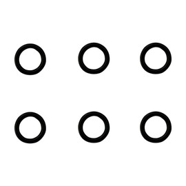 Elitzia 6PCS Black Rubber Rings For Plastic Cap Hydrofacial Machine Spare Parts Facial Skin Care Beauty ETBRR01