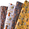 Sikiweiter Construction Wrapping Paper - 12 Sheets Construction Wrapping Paper