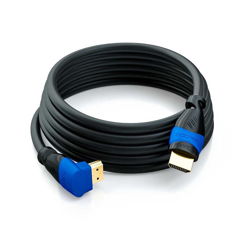 deleyCON (4.93 ft.) 1.5m HDMI 270° angle cable - compatible