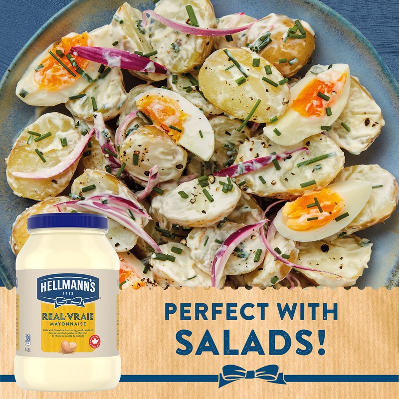 Hellmanns Light 1/2 Fat Mayonnaise 1.42 Liters/1.5 Quarts (Canadian)
