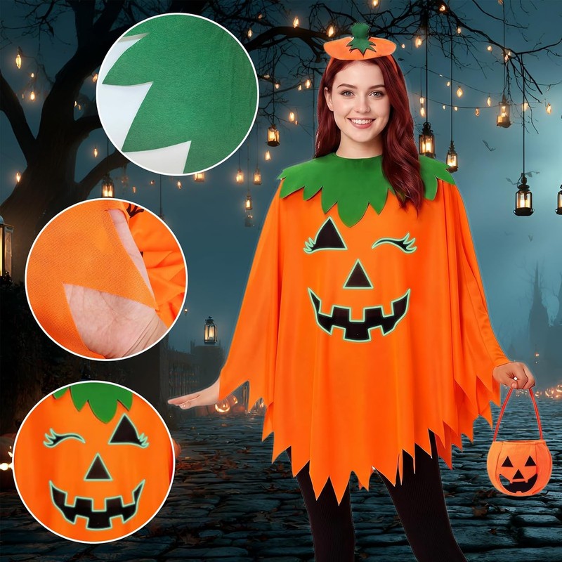 KIROGILY 3Pcs Disfraz Halloween Mujer, Accesorios de Disfraz Halloween