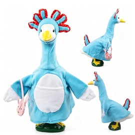 Blue Axolotl Porch Goose Outfits for Outdoor Yard Decor Lawn Gooses Clothes