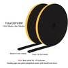 Trisiki Trisiki Weather Stripping Door Seal Strip, Strong Adhesive, Lightproof,