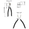 QWORK Pack of 40 Silver Lanyard Blanks with Key Ring