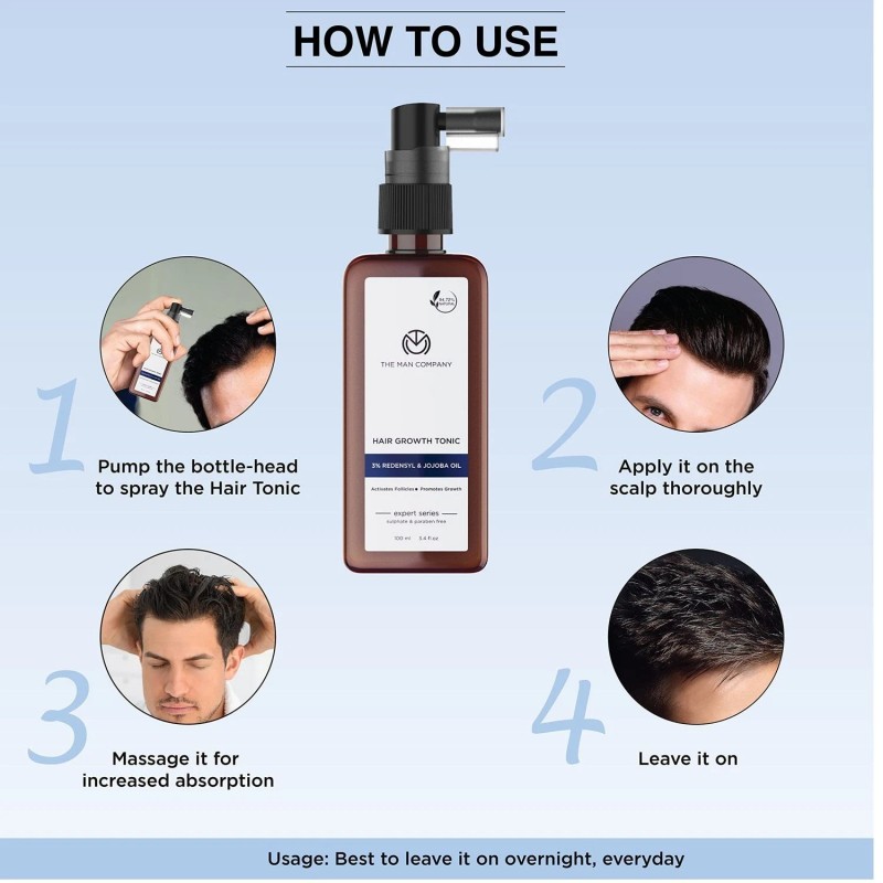 The Man Company Hair Growth Vitalizer Tonic with 3% Redensyl