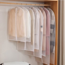 Dustproof DD-13141 Translucent 5 piece clothing cover small clothing cover waterproof Small (60x80cm)