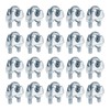 sourcing map 20 Pcs M6 Steel Wire Rope Clip Clamps,