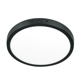 Volteck Lait PLA-225L, Luminario LED tipo plafón 12 W, redondo, luz de día, negro