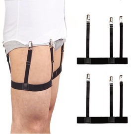 Tirantes para Hombre, Tirantes para Camisa Hombre, Sujetadores para Camisa Ajustables Elásticos, Accesorios para Camisas Tirantes para Fijar Camisa Regalo para Hombre Caballero