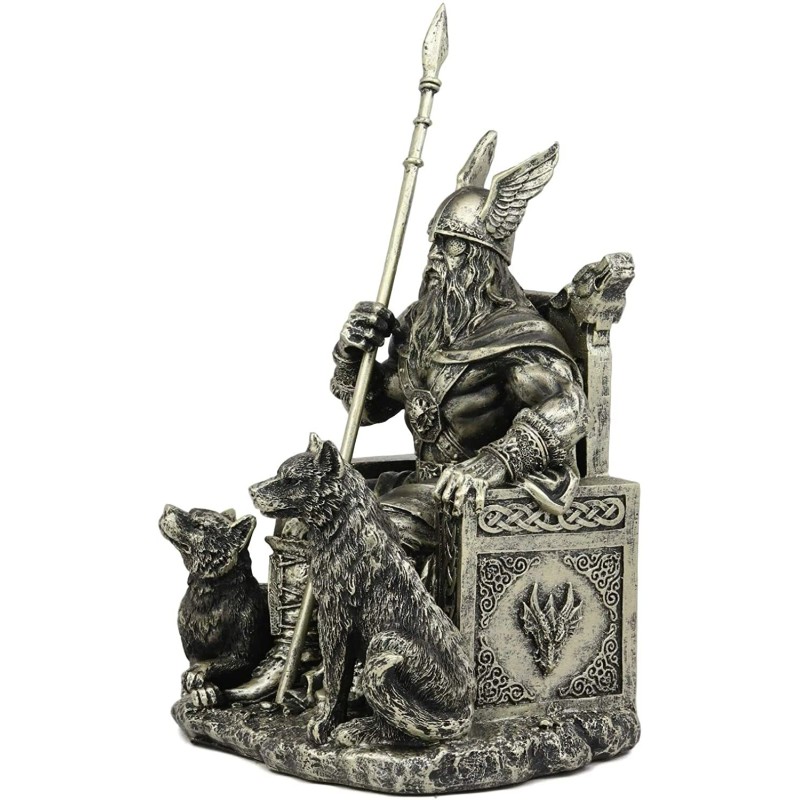 Ebros Norse Viking Mythology Odin The Alfather Sitting On A